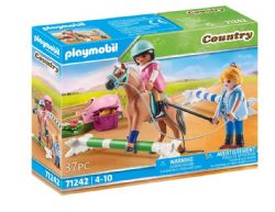 PLAYMOBIL COURTRY - CAVALIÈRE ET CHEVAL AVEC MONITRICE #71242